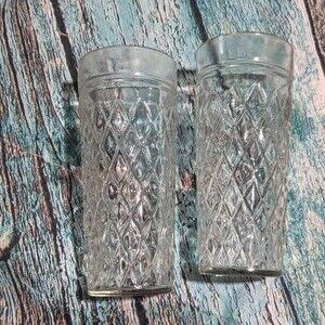 MCM Vintage Quilted Peanut Butter / Jelly Jar Stamped 28 & 5 Mold